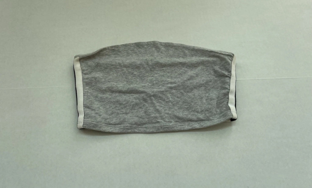 Garage Strapless Top Extra Small Gray Cotton