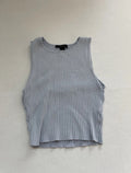 Forever 21 Tank Top Small Light Blue Knitted Fabric