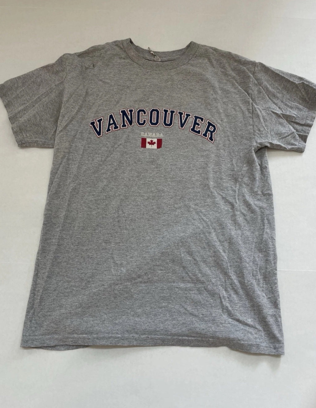 Alstyle T-Shirt Medium Gray Cotton/Polyester