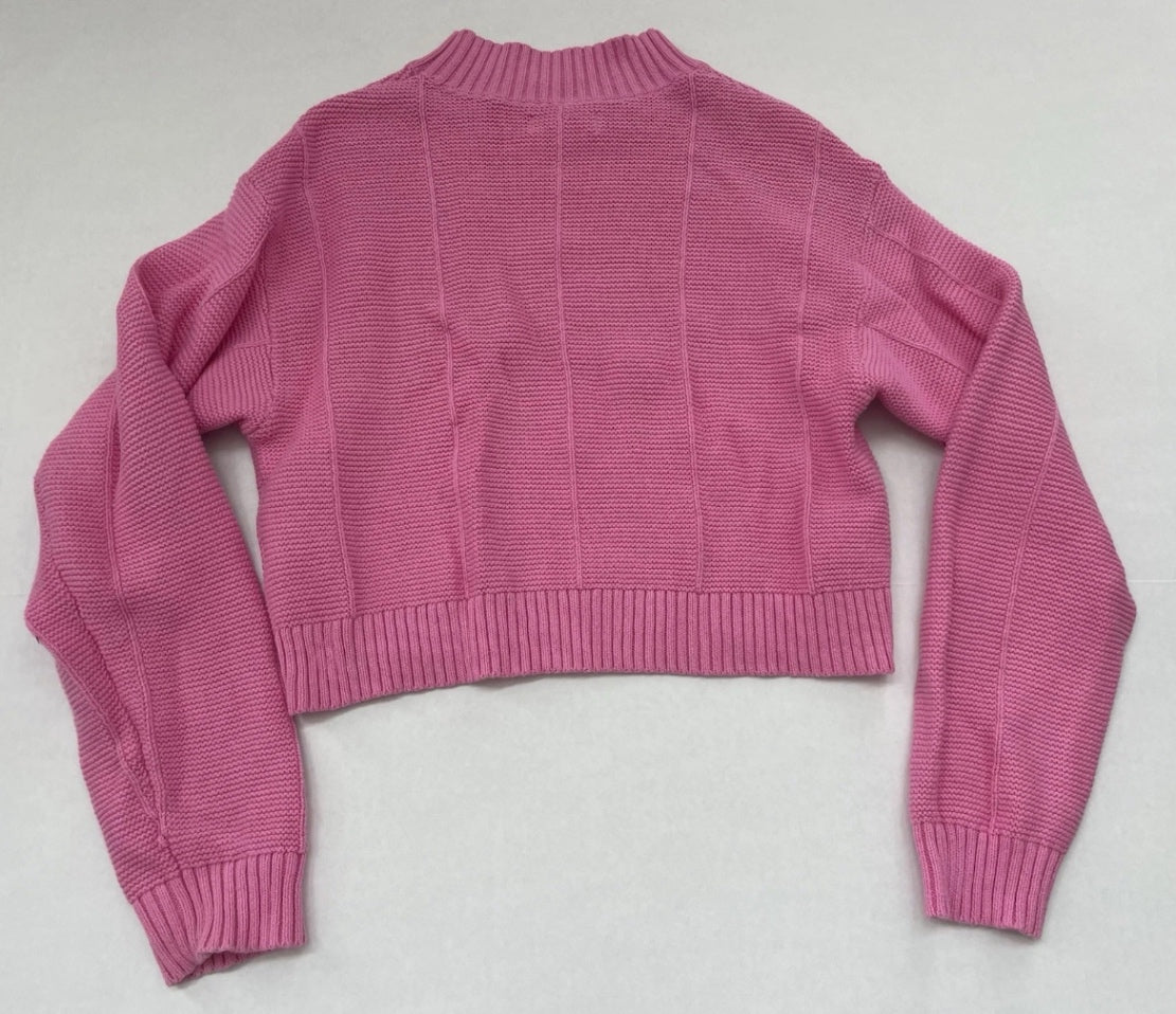 LA Hearts Sweater Small Pink Knit/Cotton