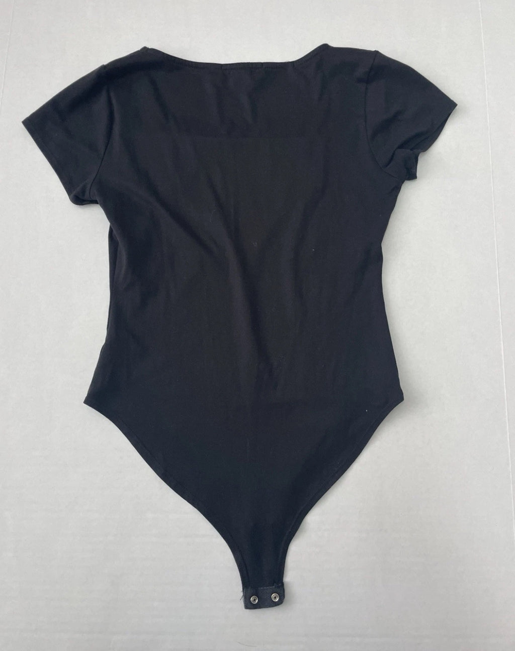 Gaze Bodysuit Small Black Polyester/Spandex