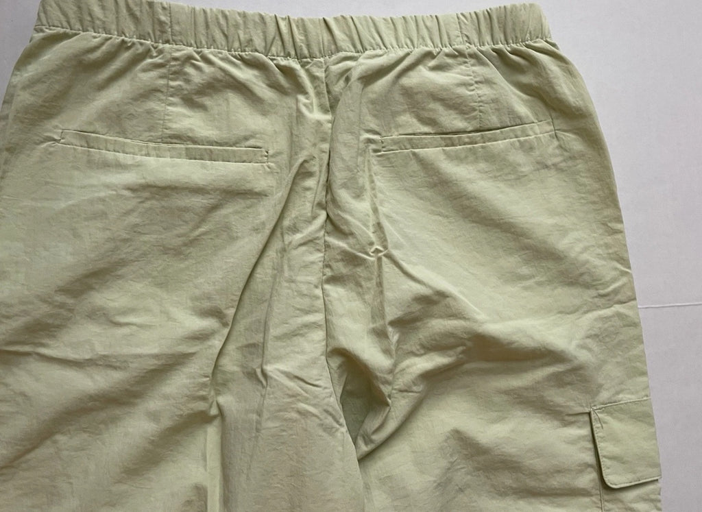 Zara Cargo Pants Extra Small Light Green Polyamide