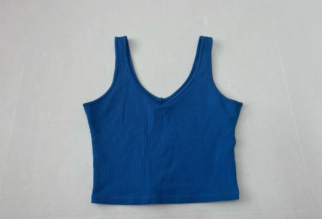 Hollister Tank Top Extra Small Blue Cotton/Polyester/Viscose