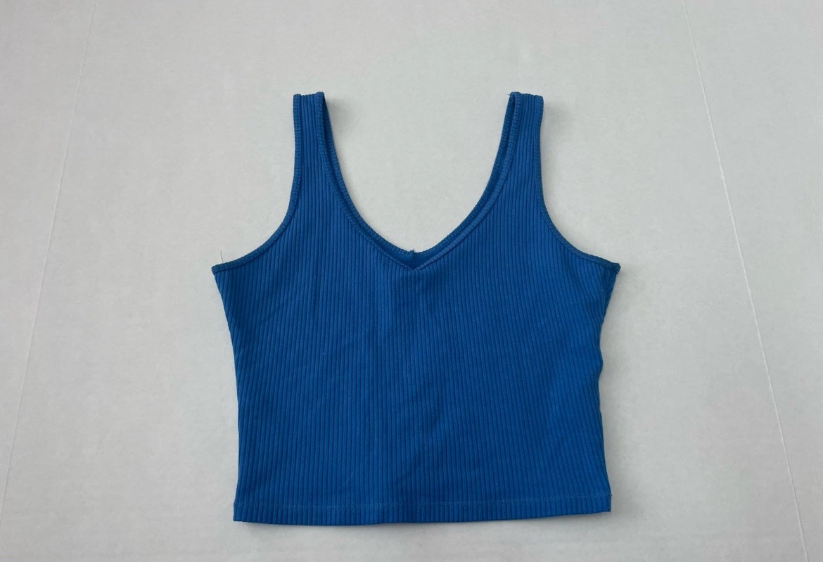Hollister Tank Top Extra Small Blue Cotton/Polyester/Viscose