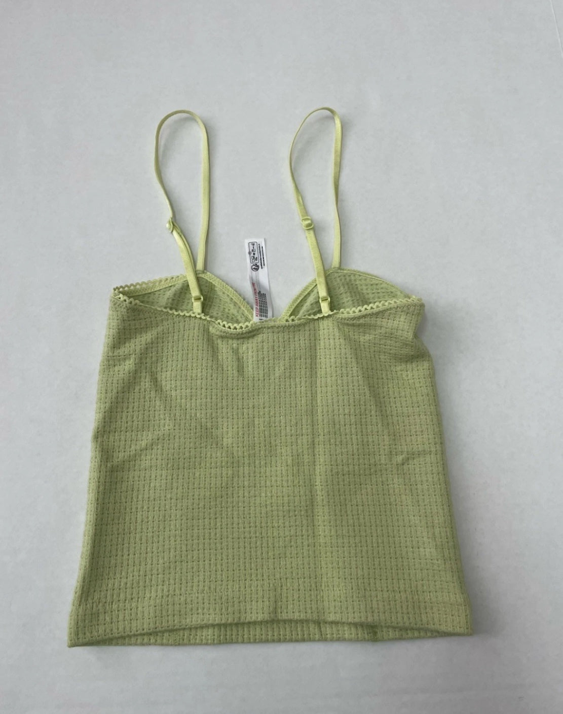 Out From Under Tank Top Extra Small Light Green Nylon/Viscose/Elastane