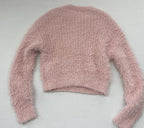 SUN+MOON Sweater Small Pink Fuzzy Knit
