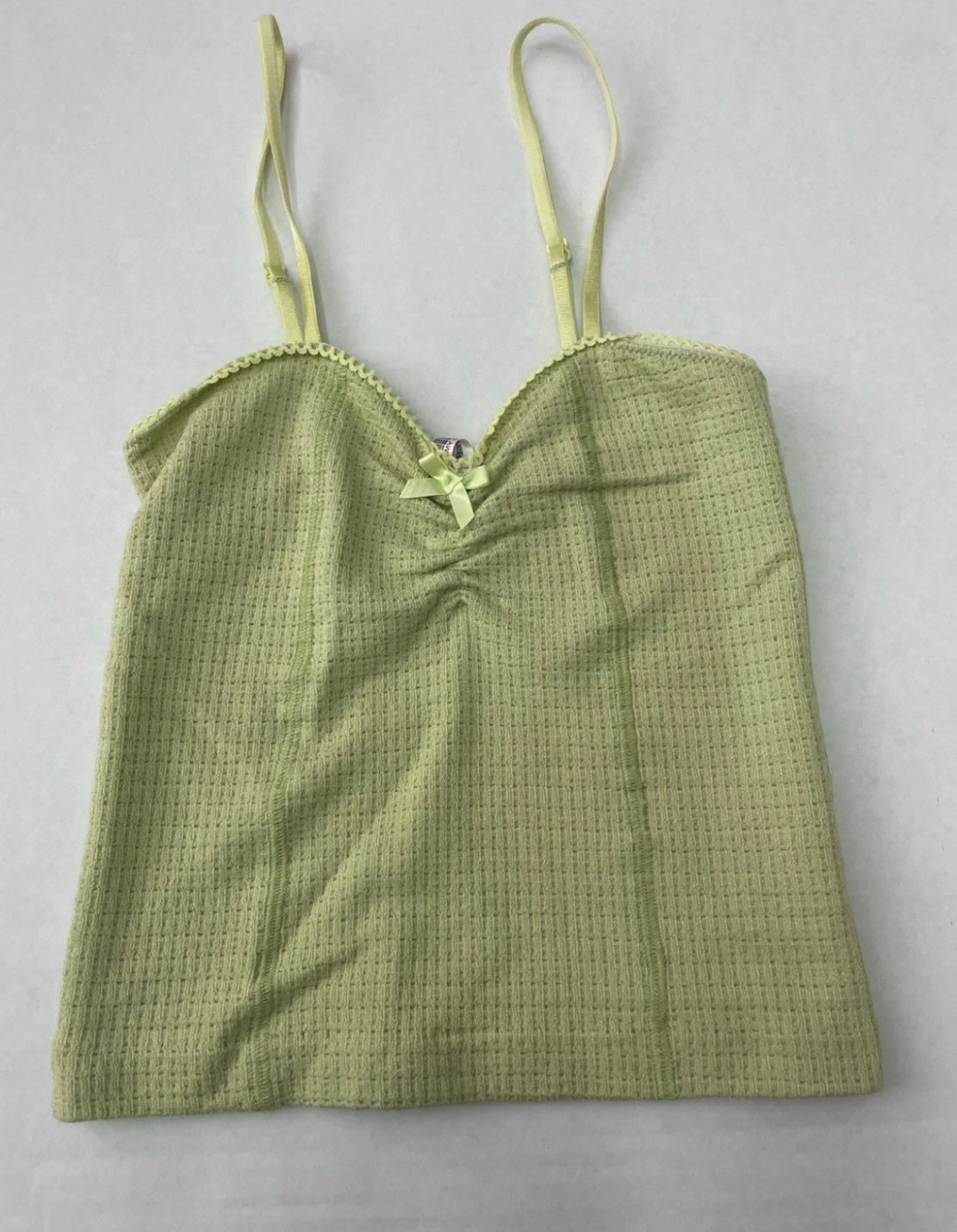 Out From Under Tank Top Extra Small Light Green Nylon/Viscose/Elastane