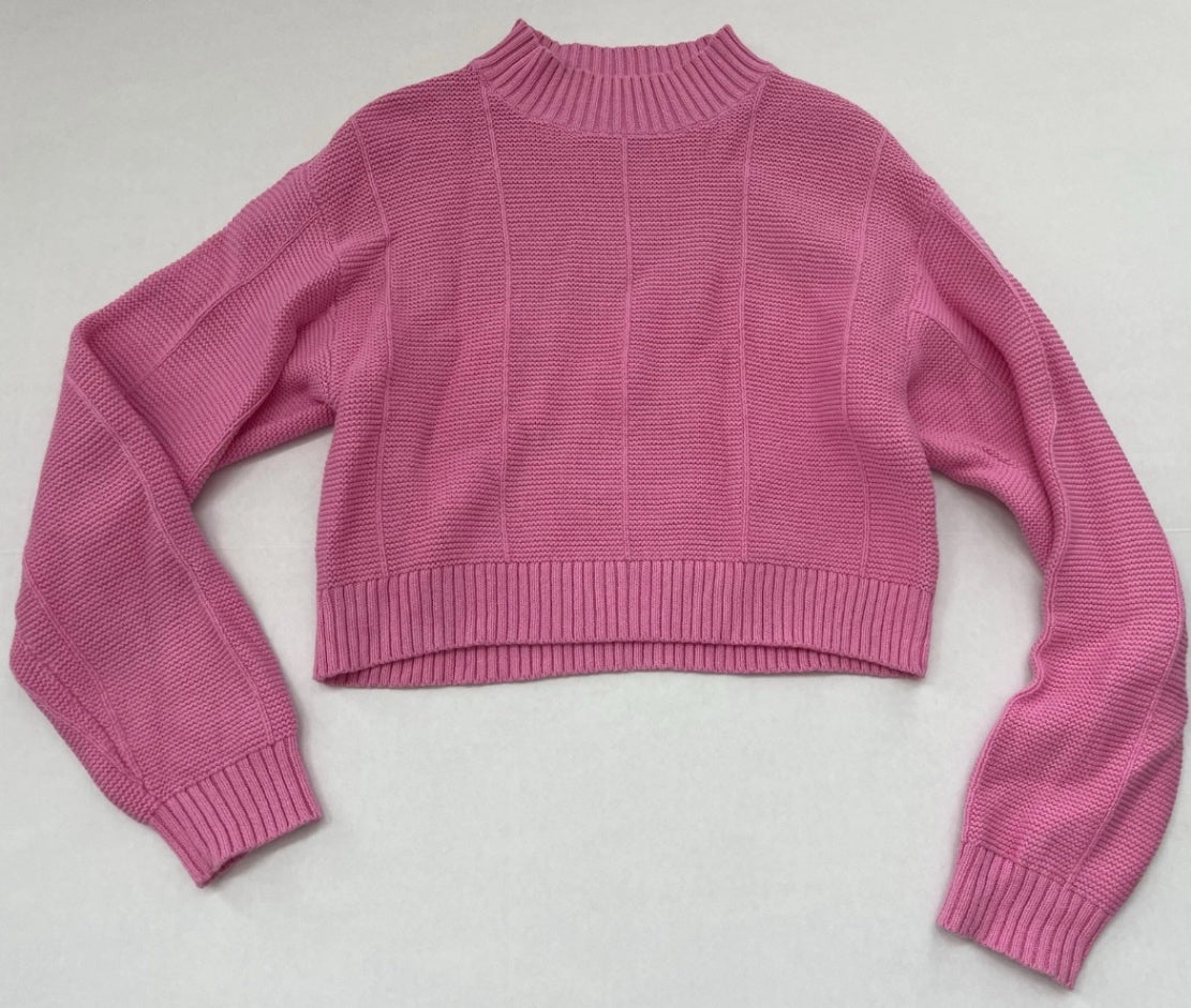 LA Hearts Sweater Small Pink Knit/Cotton