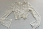 Divided Top Extra Small White Lace