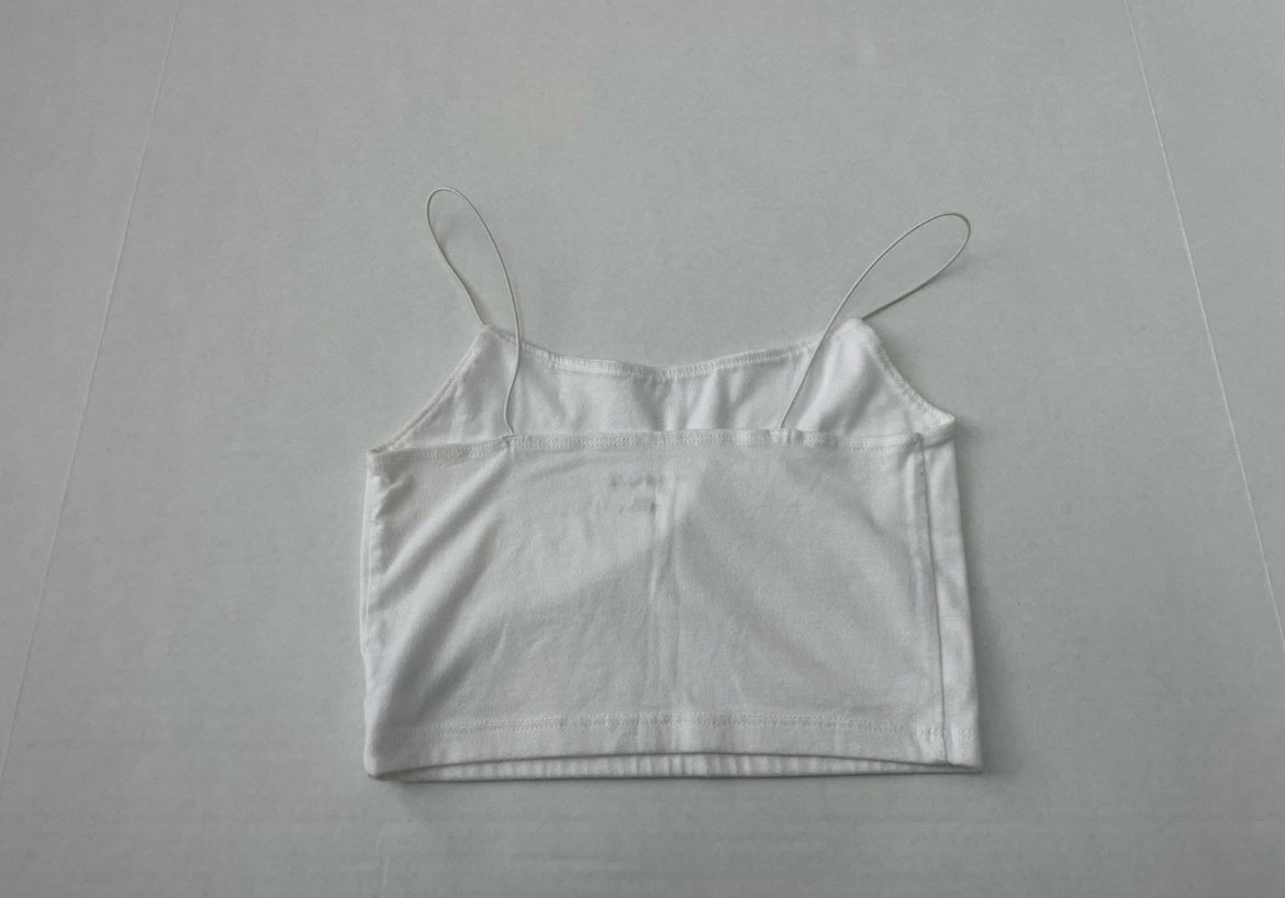 Wild Fable Tank Top Extra Extra Small White Cotton/Polyester