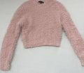 SUN+MOON Sweater Small Pink Fuzzy Knit