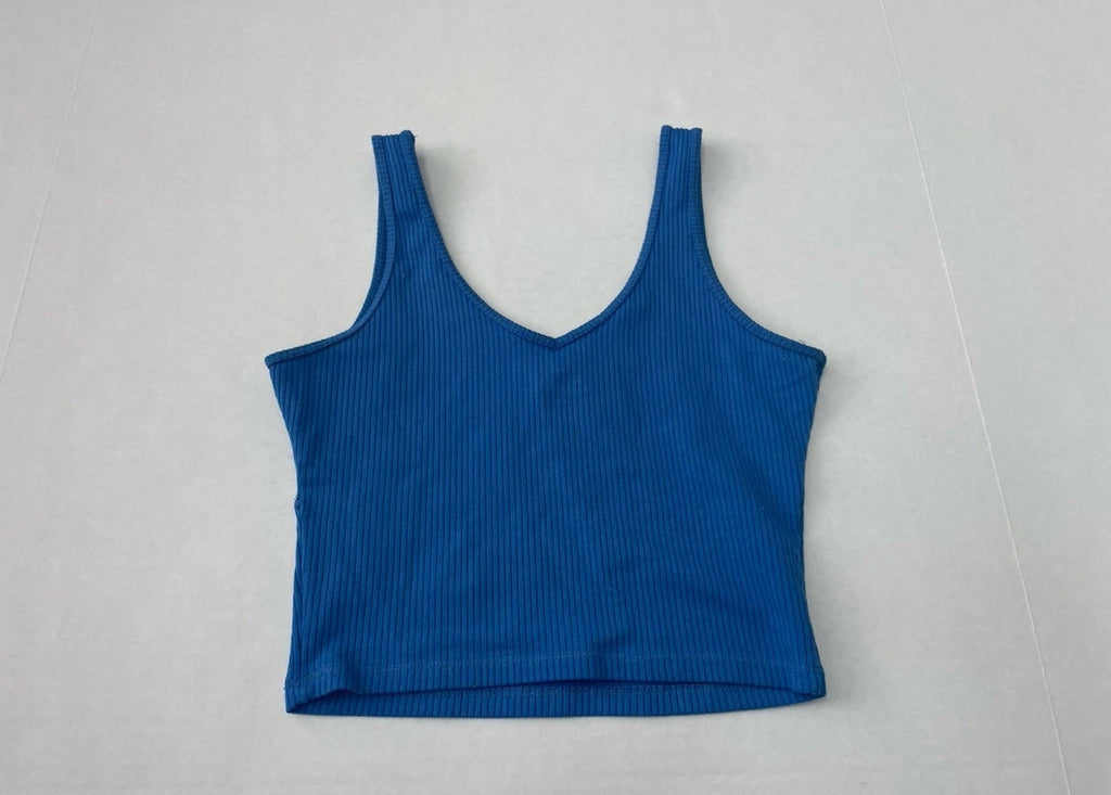 Hollister Tank Top Extra Small Blue Cotton/Polyester/Viscose