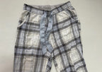 Hollister Pajama Pants Small Beige, Gray, Black, White, Blue Cotton, Flannel (Plaid)