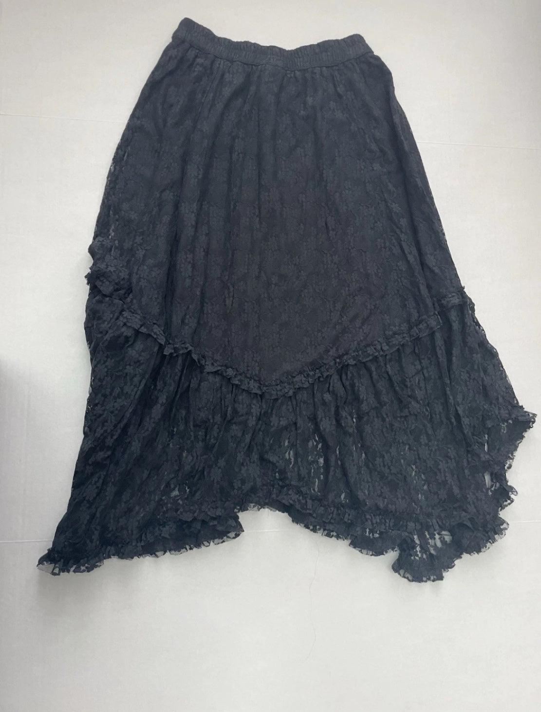 American Eagle Maxi Skirt Extra Small Black Lace/Nylon