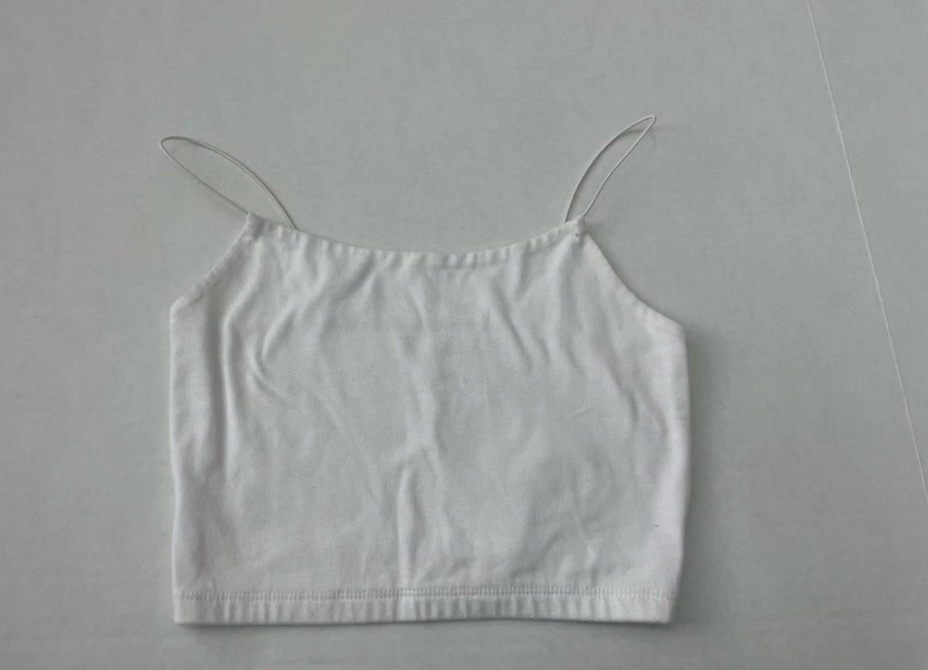 Wild Fable Tank Top Extra Extra Small White Cotton/Polyester