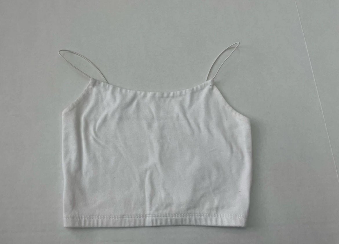 Wild Fable Tank Top Extra Extra Small White Cotton/Polyester
