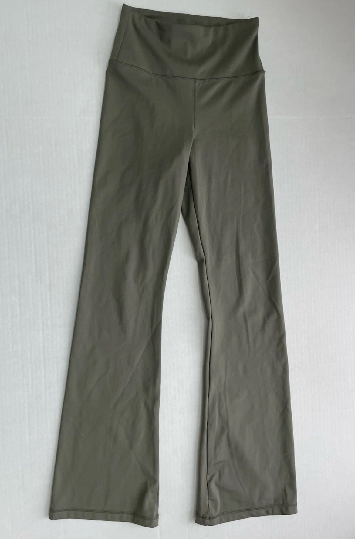American Eagle Flare Leggings Petite Extra Small Olive Green Polyester
