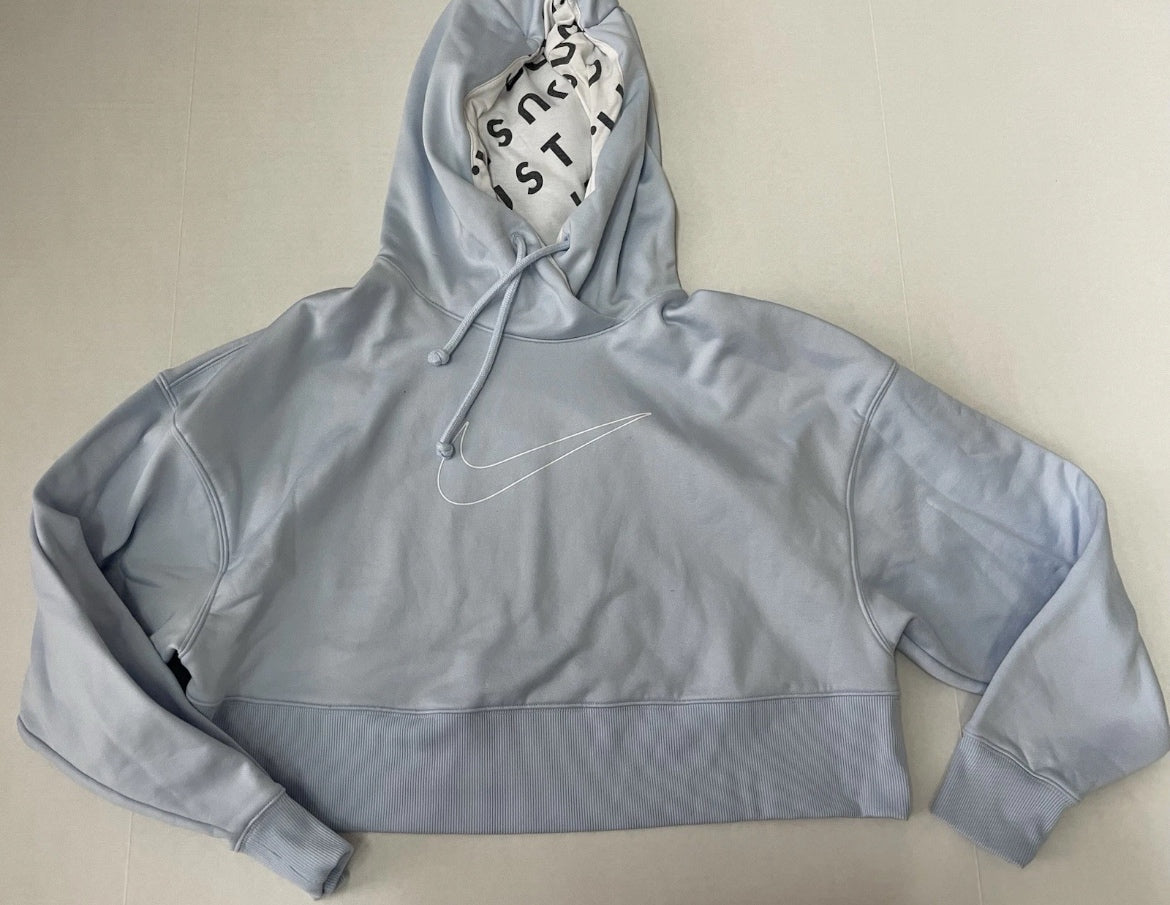 Nike Sweatshirt Small Light Blue Polyester/Spandex