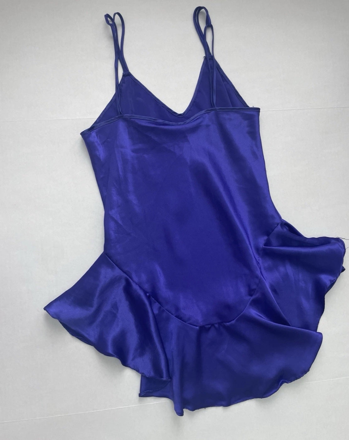 Cinema Etoile Slip Dress Medium Purple Satin