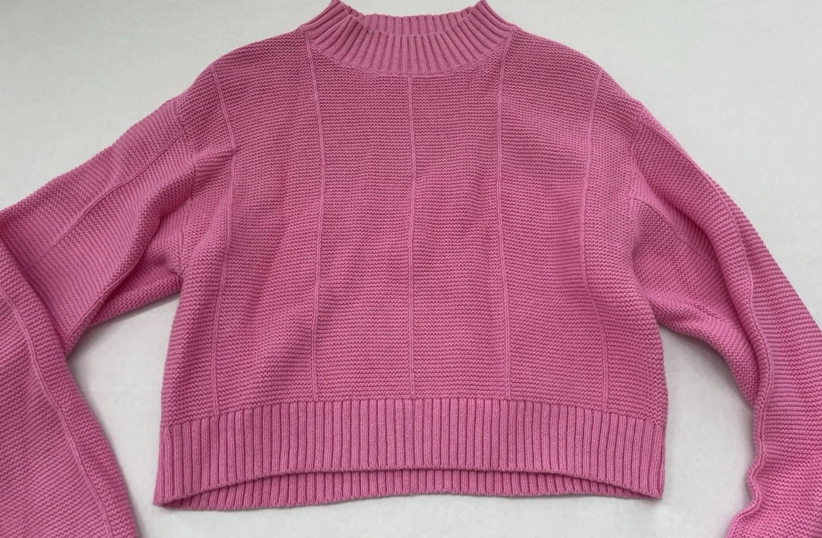 LA Hearts Sweater Small Pink Knit/Cotton