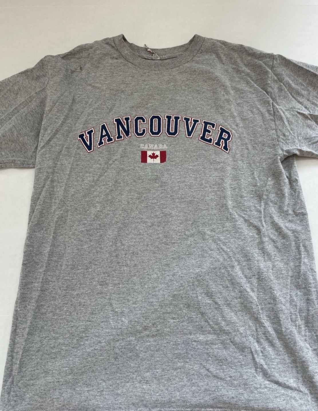 Alstyle T-Shirt Medium Gray Cotton/Polyester