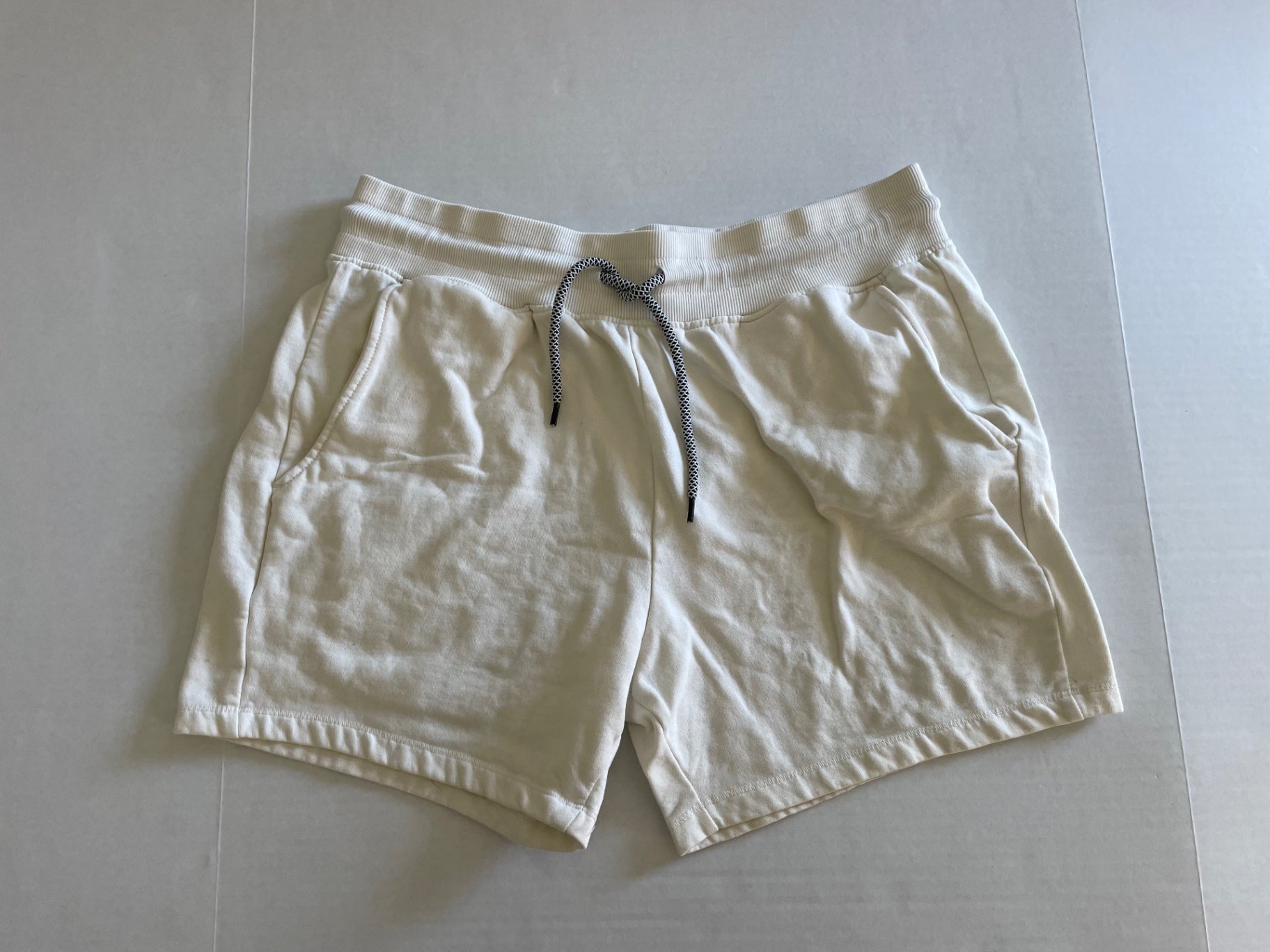 Knickerbocker Shorts Large Cream/Off-whiteCotton, Fleece, Polyester
