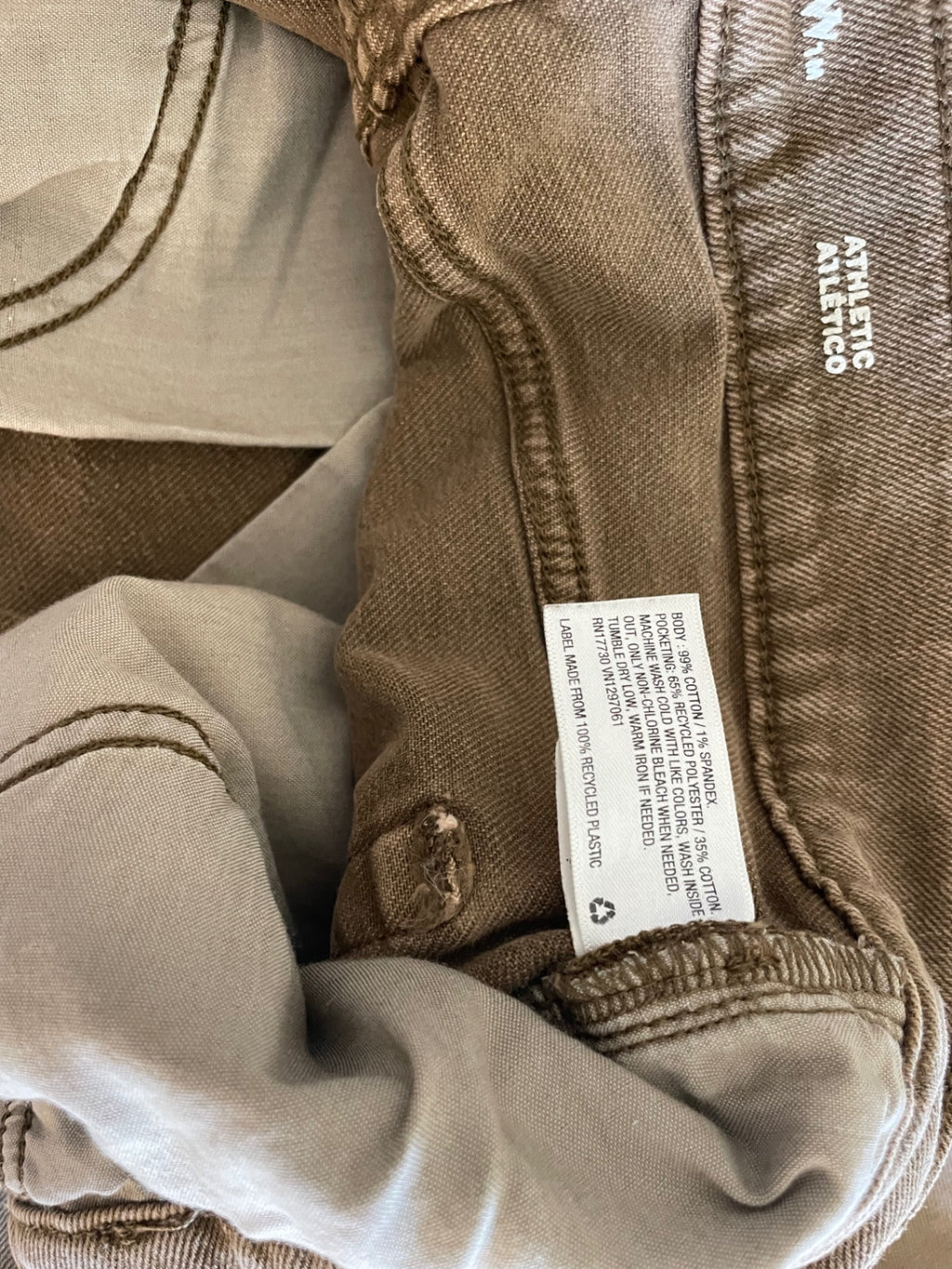 Goodfellow & Co Jeans Brown Denim and Cotton
