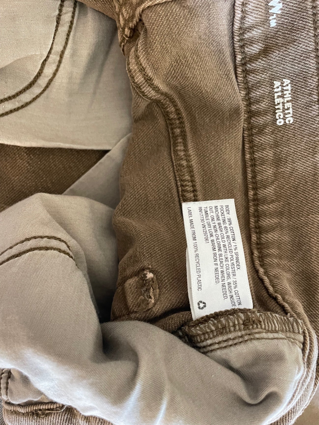 Goodfellow & Co Jeans Brown Denim and Cotton