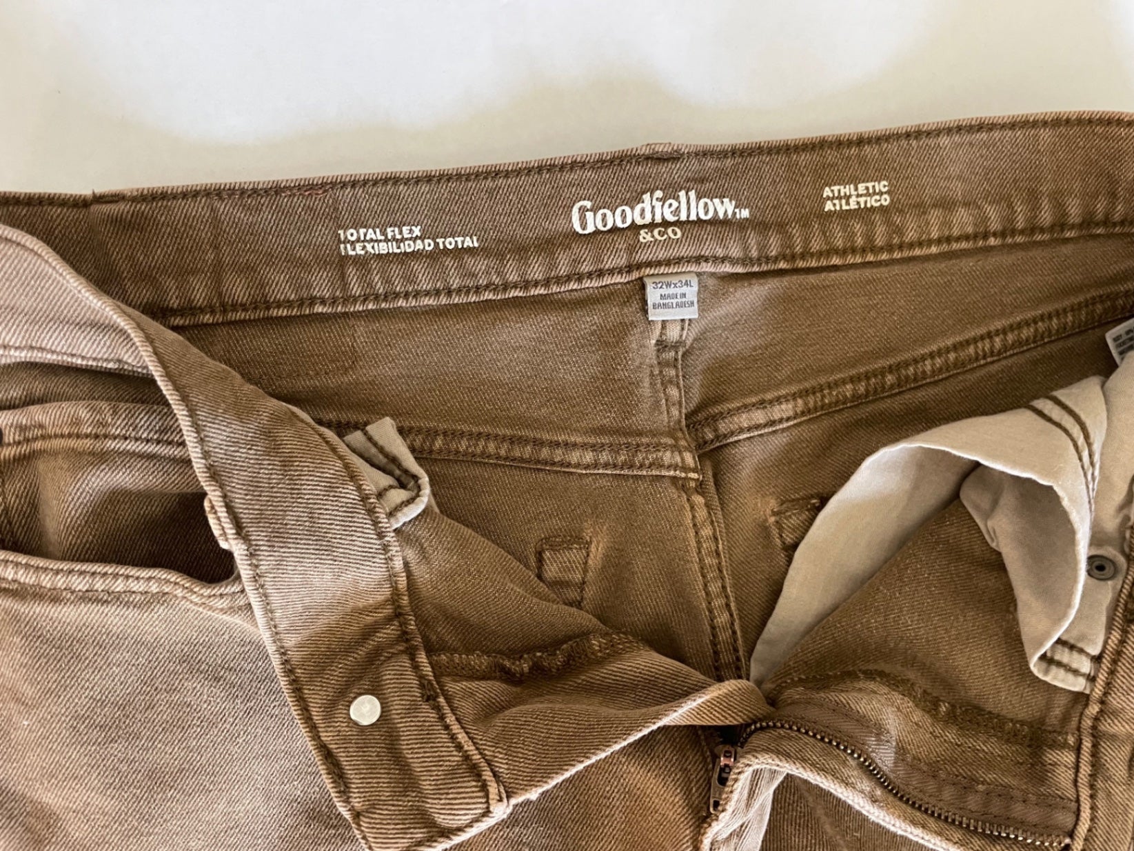 Goodfellow & Co Jeans Brown Denim and Cotton