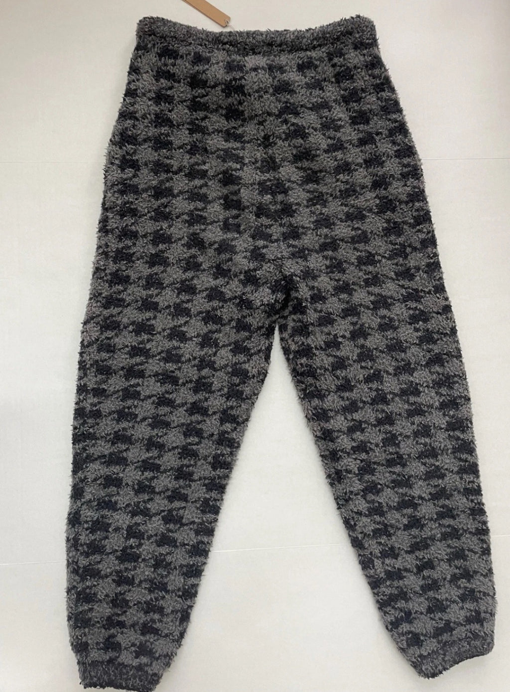 Skims Sweatpants Small Gray and black Fleece (Sherpa), Polyester