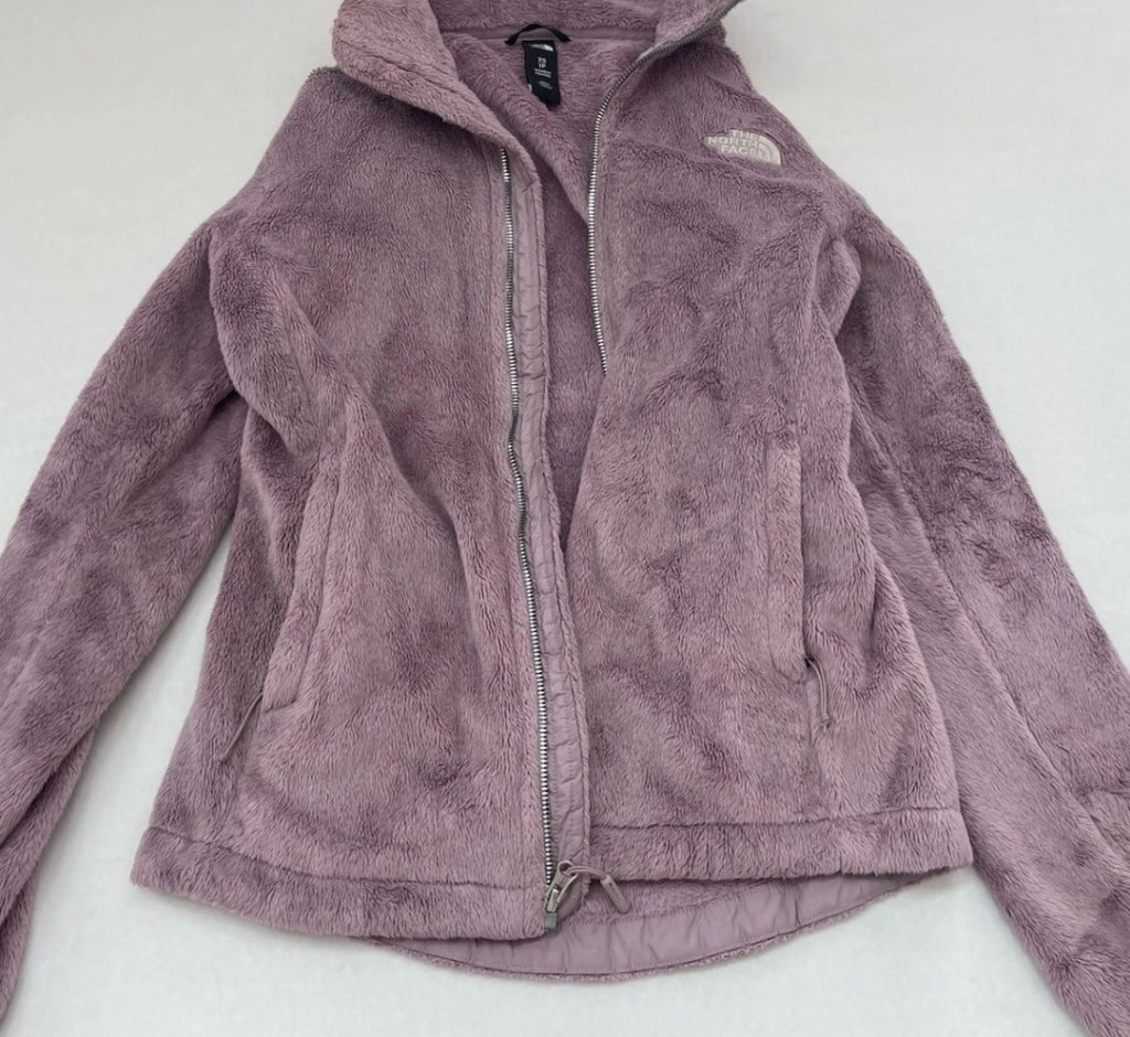 The North Face Zip Up Jacket Extra Small Lavender Faux Fur