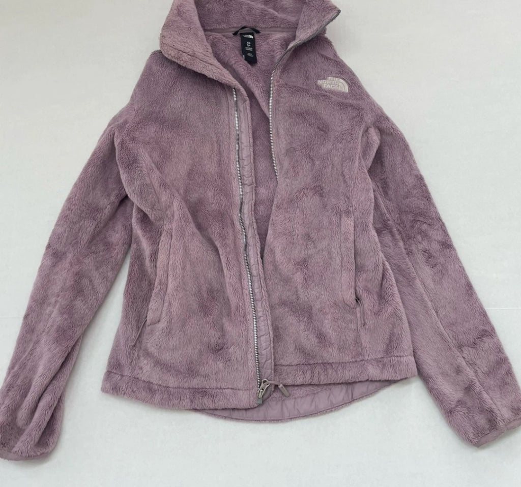 The North Face Zip Up Jacket Extra Small Lavender Faux Fur