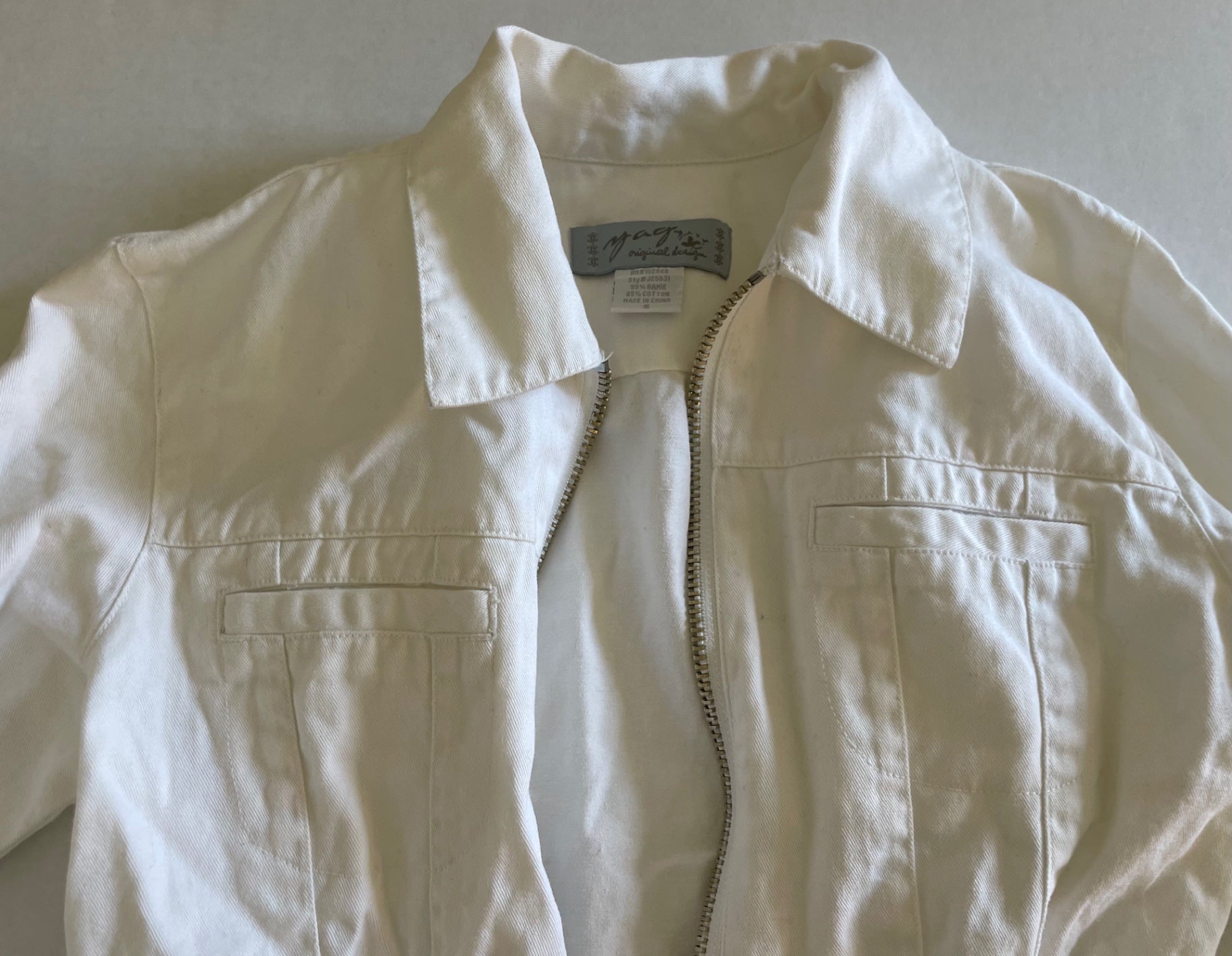 Magri's original design Jackets/Coats Small Cream/White Cotton denim 