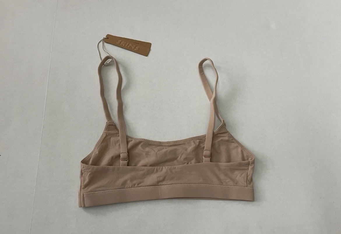 Skims Tops Extra Small Beige Nylon, Polyamide