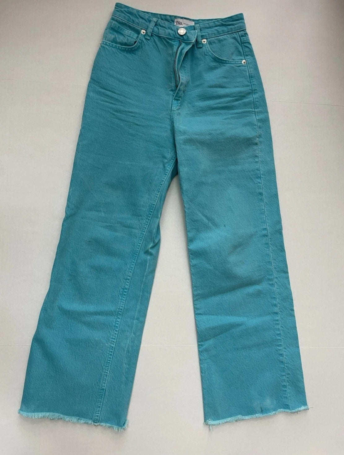 Zara Jeans 2 Turquoise Denim