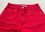 Pacsun Shorts 26 Red Denim