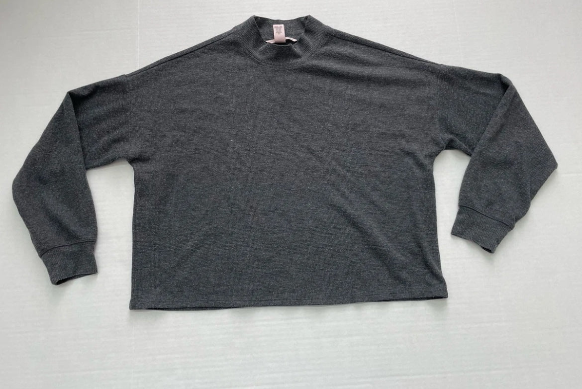 Victoria’s Secret Long Sleeve Top/Turtleneck Extra Small Dark GrayKnit fabric blend/Polyester