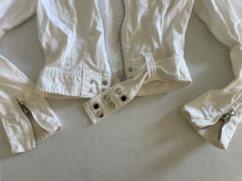 Magri's original design Jackets/Coats Small Cream/White Cotton denim 