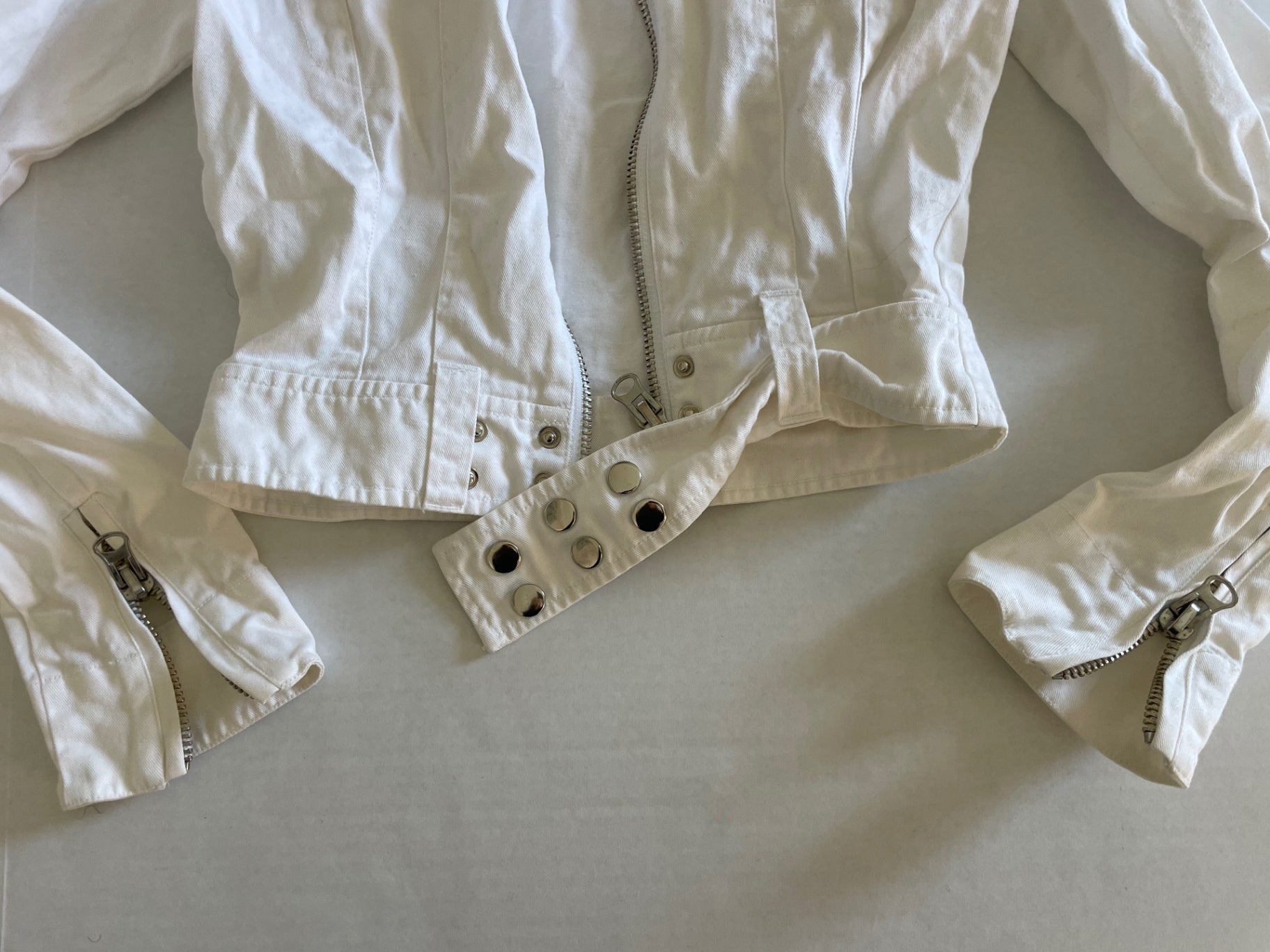 Magri's original design Jackets/Coats Small Cream/White Cotton denim 