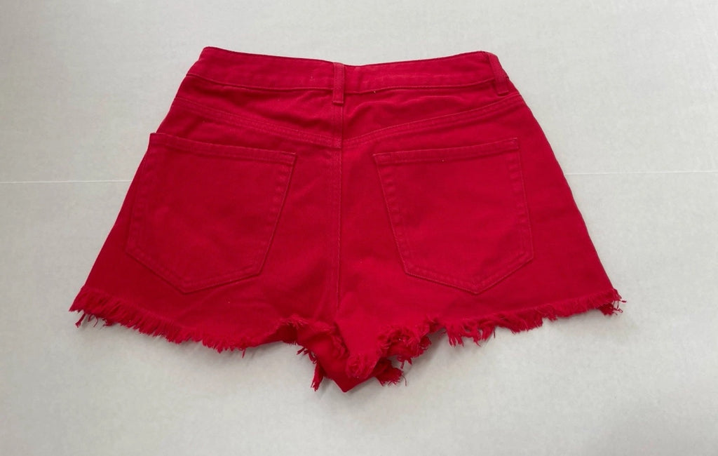 Pacsun Shorts 26 Red Denim