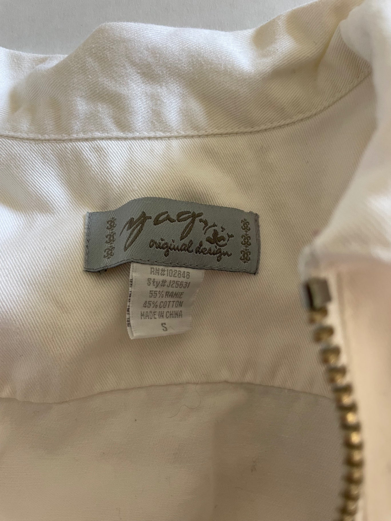 Magri's original design Jackets/Coats Small Cream/White Cotton denim 