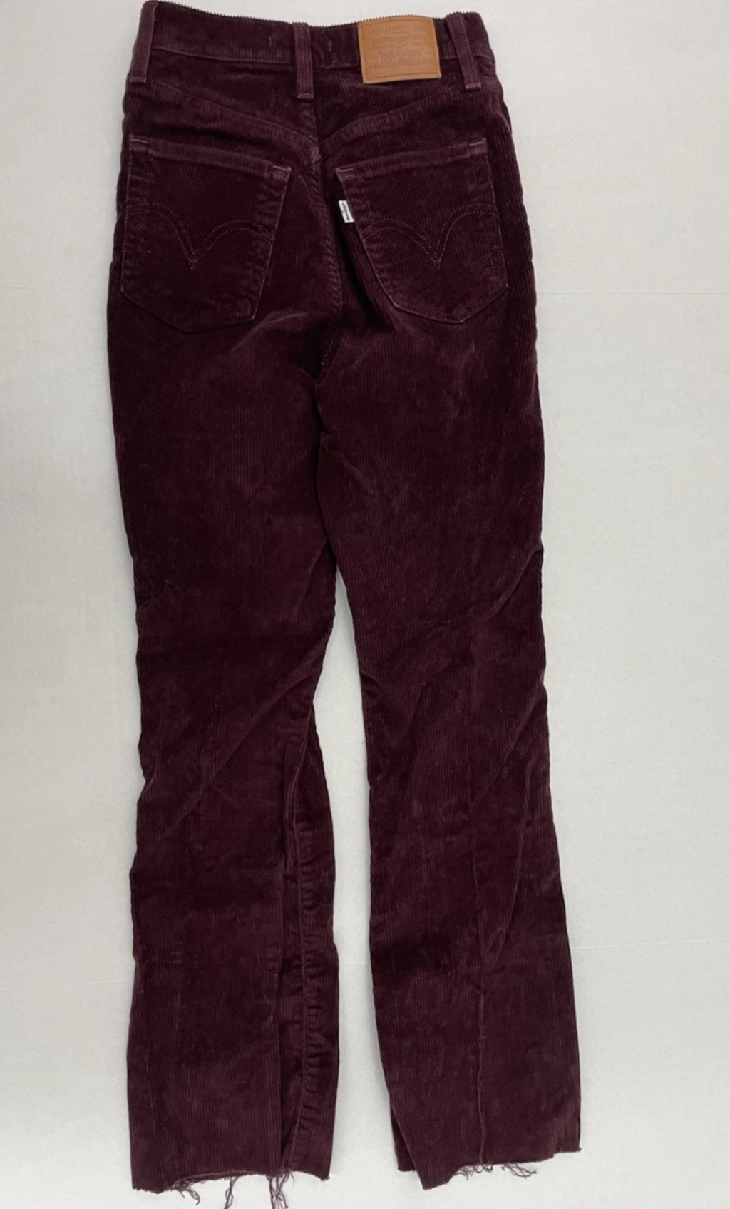 Levi's Jeans 23 Burgundy Corduroy