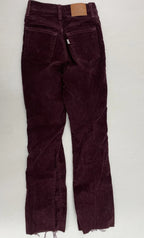 Levi's Jeans 23 Burgundy Corduroy
