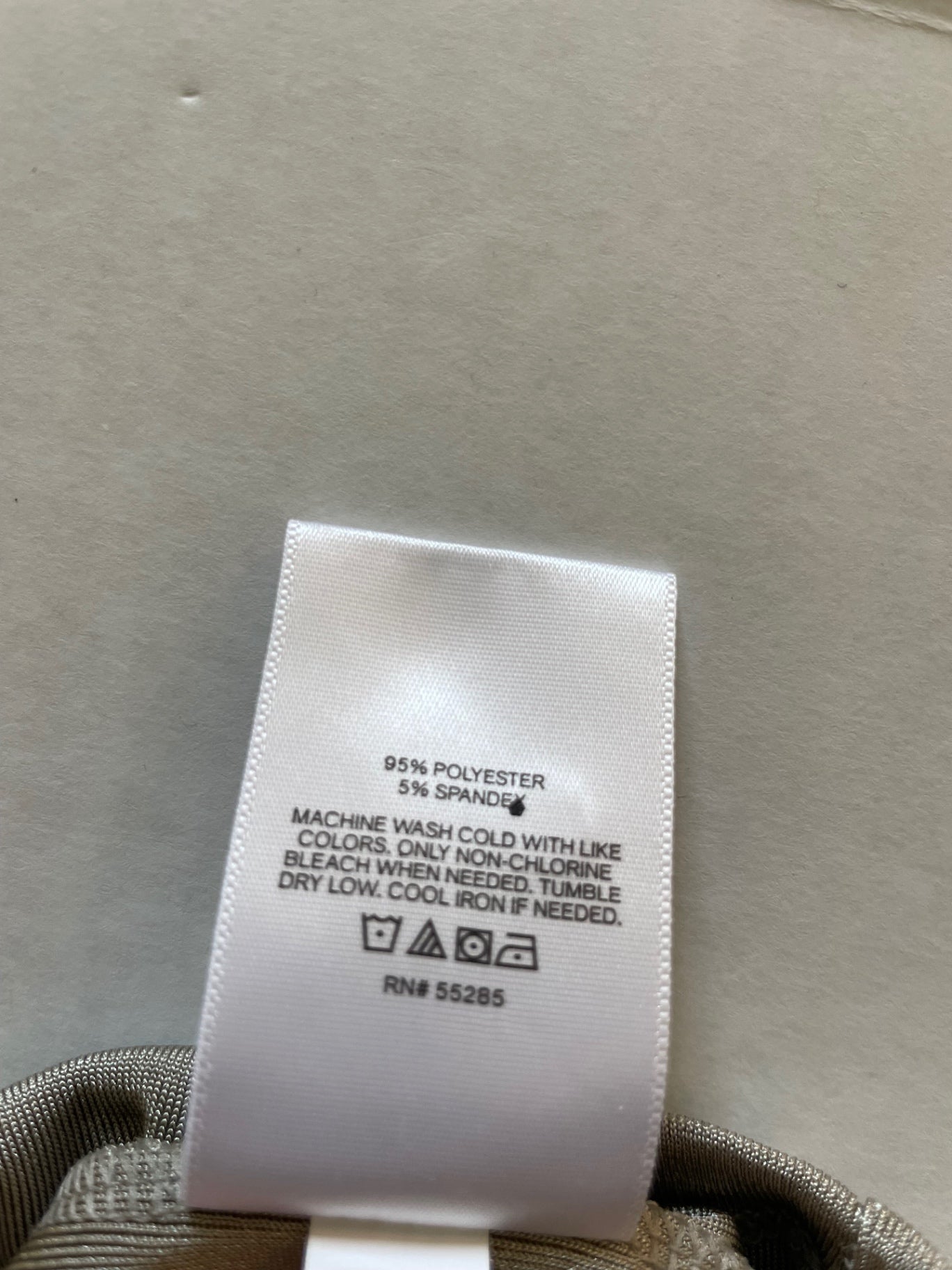 Express Tops Extra Large Beige Polyester, Spandex