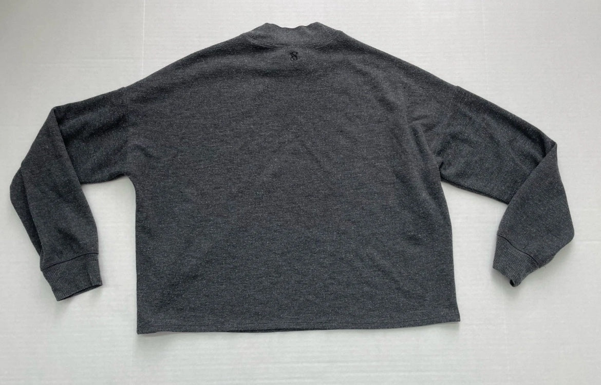 Victoria’s Secret Long Sleeve Top/Turtleneck Extra Small Dark GrayKnit fabric blend/Polyester