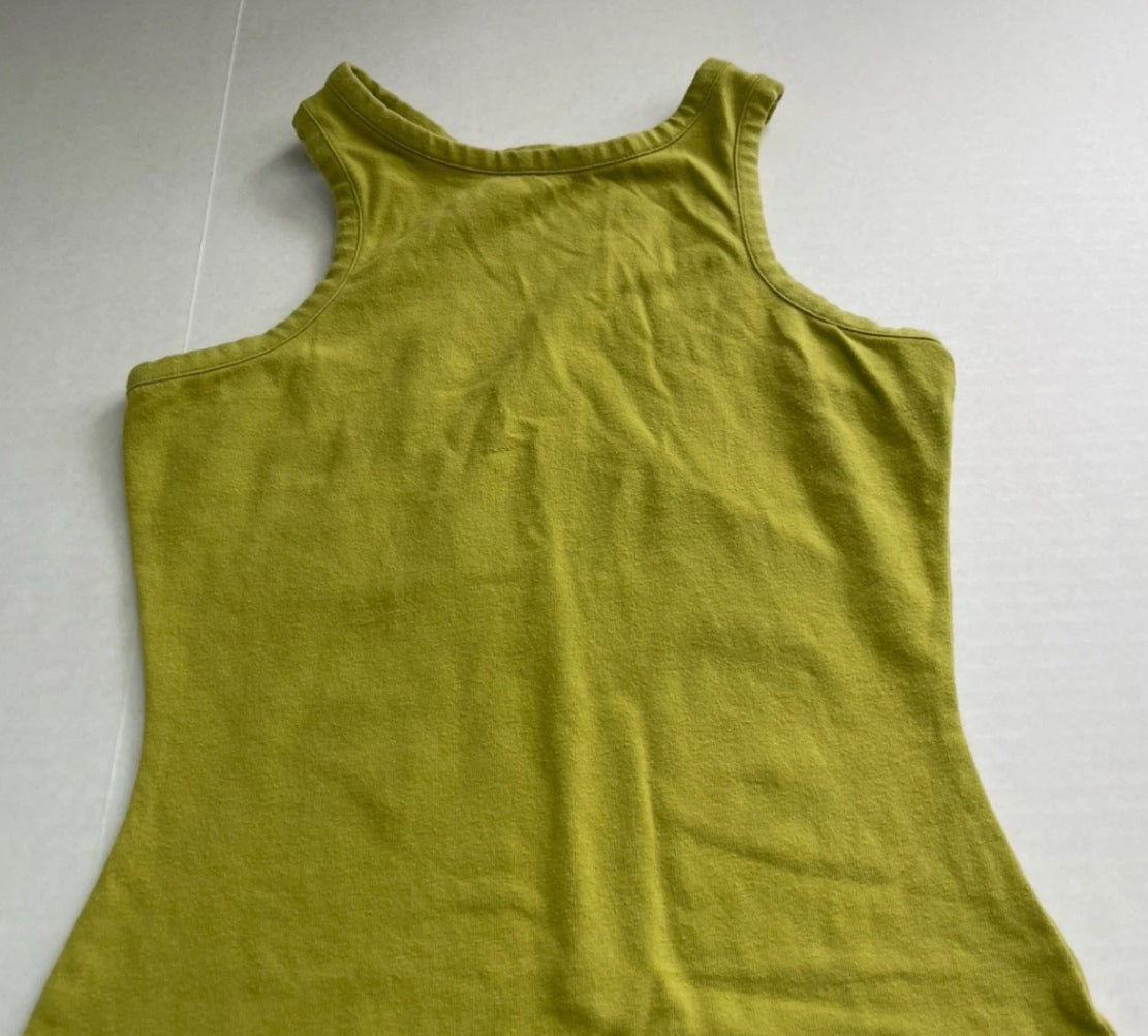 Wild Fable Slip Dress Extra Small Green Cotton Blend