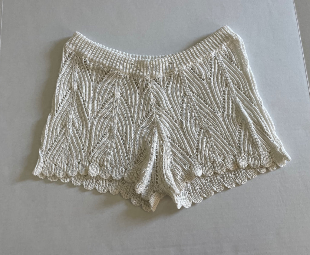 Unknown Shorts Medium White Knitted fabric