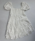 Rewind Dresses/Rompers Small White Cotton with eyelet embroidery