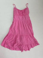 B Darlin Slip Dress 3/4 Pink Cotton