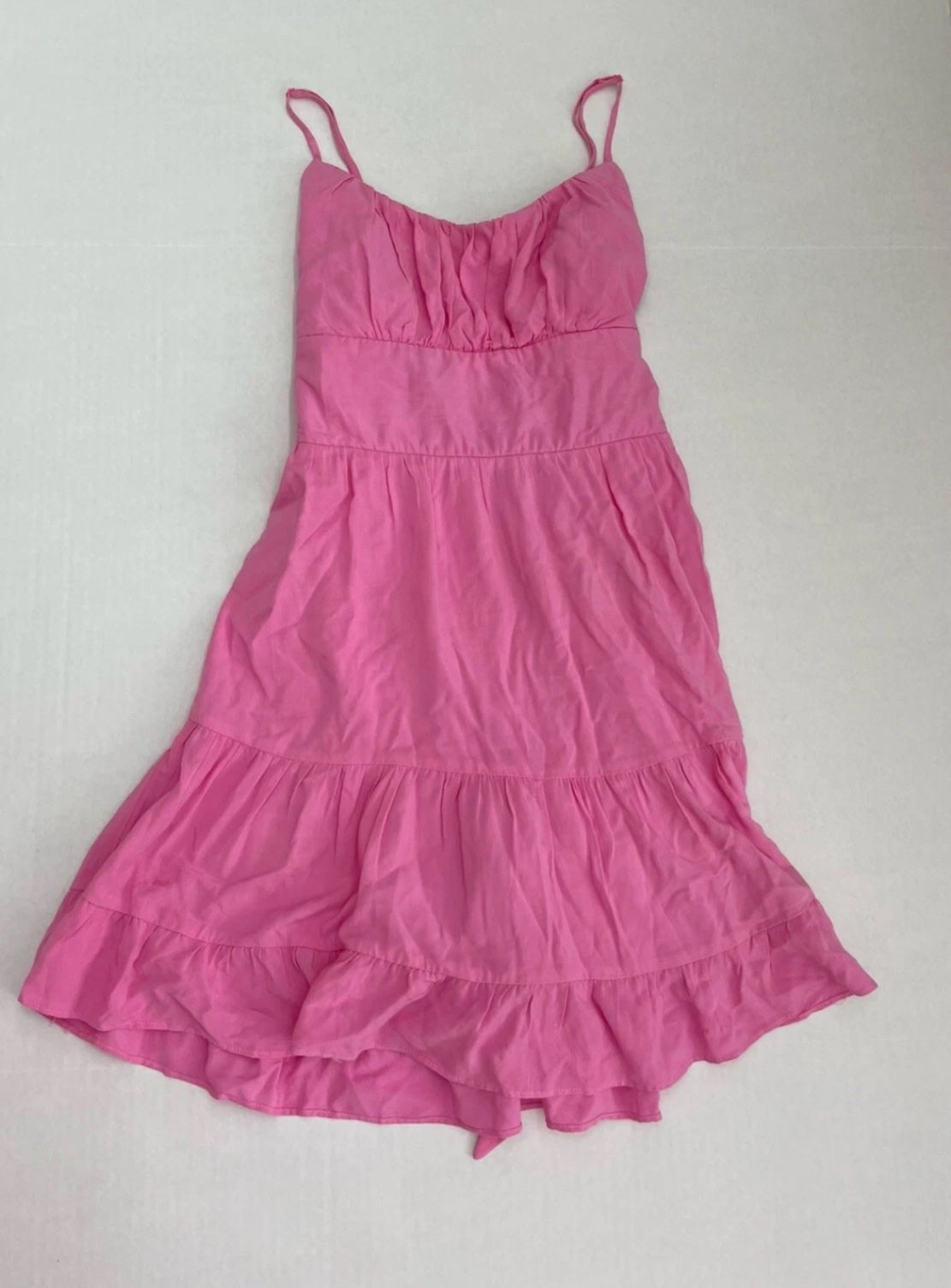 B Darlin Slip Dress 3/4 Pink Cotton